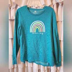 Women's Positivity Turquoise Sweatshirt Size Small